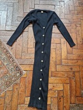 Vintage 1990s Ton Sur Ton Cotton Button Down Dress 2/M