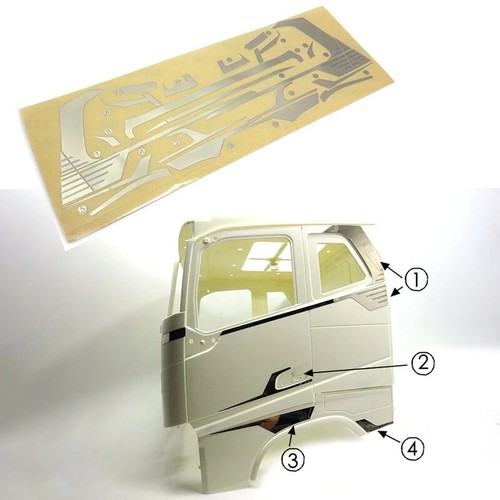 Model sticker front - model, decorate