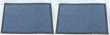 2 x  Rubber Mat PVC Edge Door Entrance Barrier Hard Wearing Dust 40 x 60cm