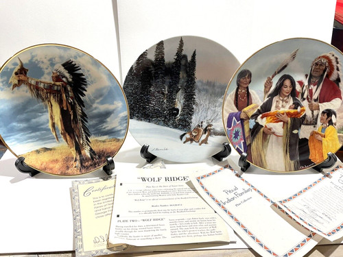Lot american indian plate - american,