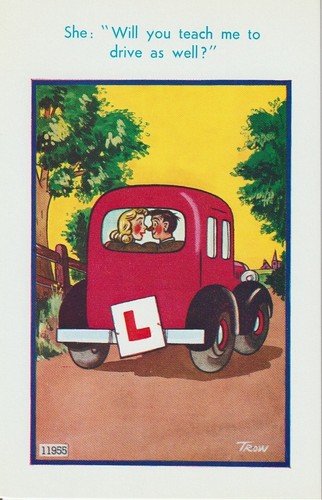 Vintage saucy seaside postcard - vintage,
