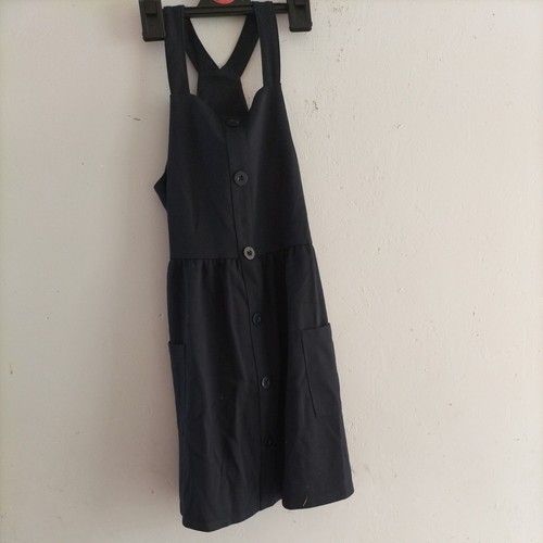 Girls navy pinafore - girls,