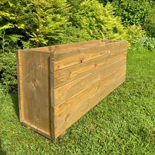 Large tall wooden planter herb - large,