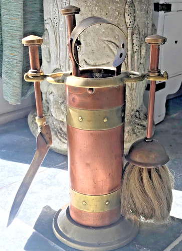 Antique copper and brass - , fire