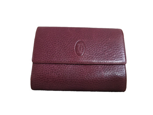 Cartier burgundy wallet - cartier,