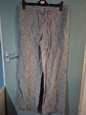 Tu Size 14 Grey 100% Linen Trousers (125/70/v)