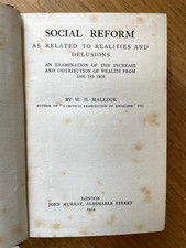 MALLOCK, W. H. Social reform