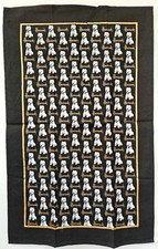 Harrods  Scottie Dog Tea Towel 100% cotton new