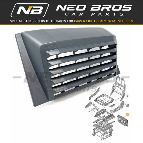 Rear seat cover vent trim - rear,