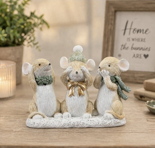 Festive mice ornament - mice, with
