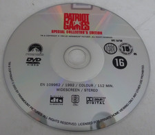 Patriot Games [Special Collector's Edition] (DVD, 1992) DISC ONLY