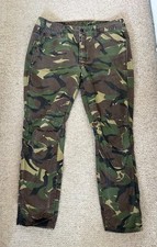 womens mens g star army cargo military trousers green waist 30 32 12 to 14