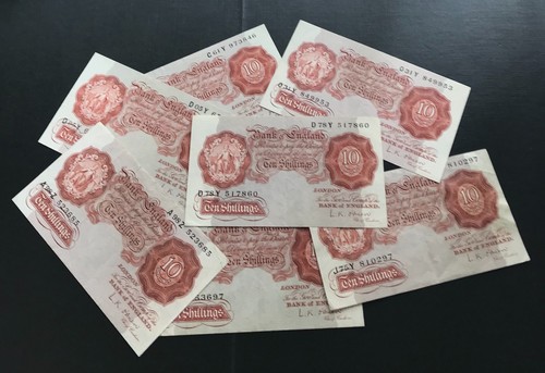 1950 bank england ten - bank, of