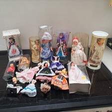 Vintage dolls in National Costume from 1980s job lot