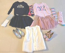 Girls Clothing Bundle (Sparkly/glitter)age 6-8 Years,tutu,tops,tights,gilet