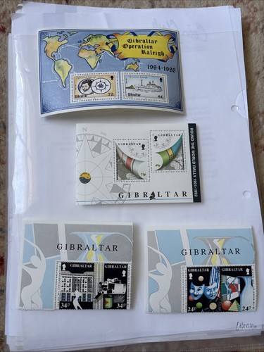 Gibraltar stamps 4 mnh - stamps,