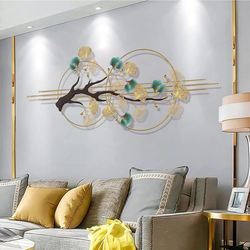 Handmade metal ginkgo leaves - metal,