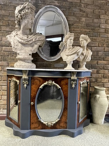 Victorian marble top credenza - victorian,