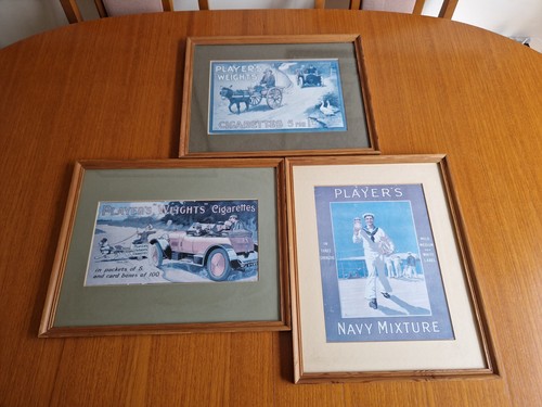 Players cigarettes framed - cigarettes,