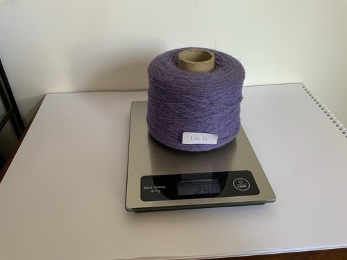 Purple ply shetland yarn - 4,