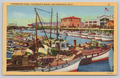 Vintage linen postcard - vintage,