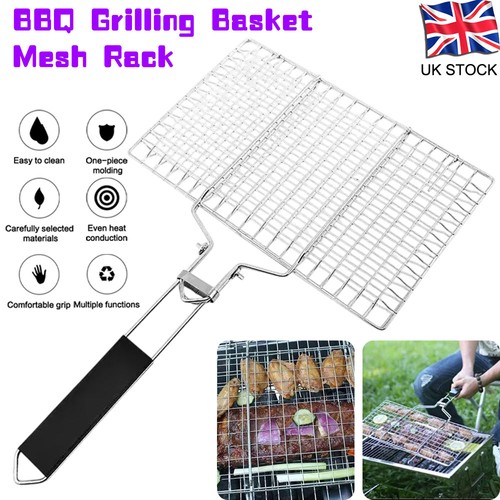 Bbq grilling basket mesh rack - bbq,