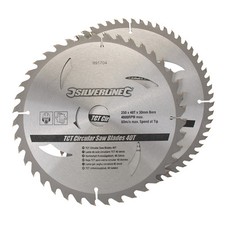 2 x Circular Saw Blades, 250mm