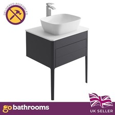 Modern Dark Grey Vanity Unit &