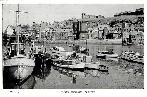 Inner harbour whitby boats - whitby,