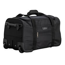Wheeled Cabin Bag Holdall Soft Black Suitcase 36 Litre 53 x 29.5 x 30 cm 2.1 kg