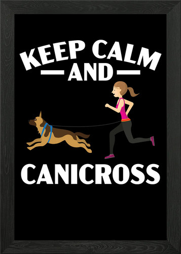 Keep calm and canicross framed - and,