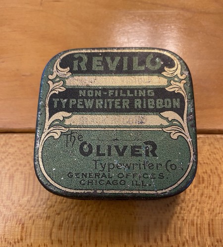Antique typewriter ribbon tin - ribbon,