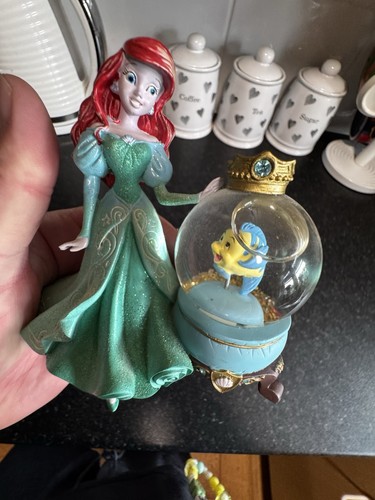 Disney ariel snow globe park - snow,