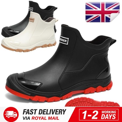 Men short rain rubber boots - men,