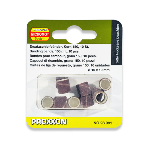 Proxxon sanding drums - drums, 10mm