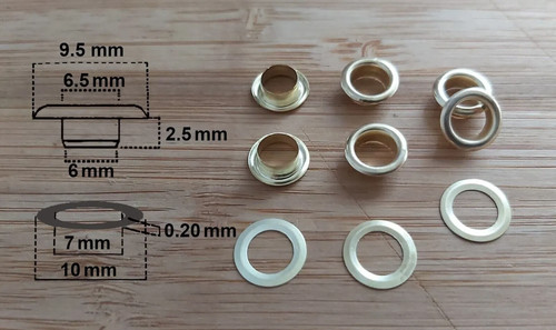 Sets 6mm eyelets with - sets,