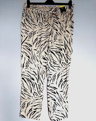 Zebra print trousers - m&s,
