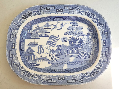 Large antique willow pattern - large,