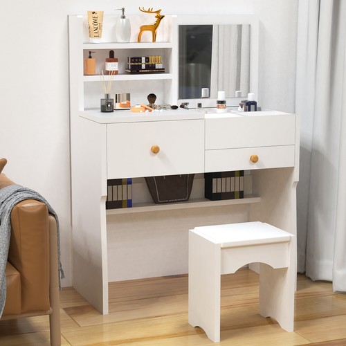 Dressing table with mirror - dressing,