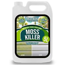 MOSS PATIO PATH CLEANER CONCENTRATE 5L HEAVY DUTY MOULD ALGAE LICHEN REMOVER
