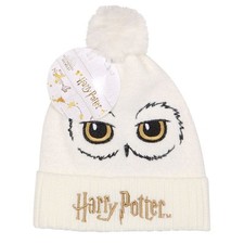 Official Harry Potter Hedwig Beanie Cozy Owl Knit Winter Gift Hat for True Fans