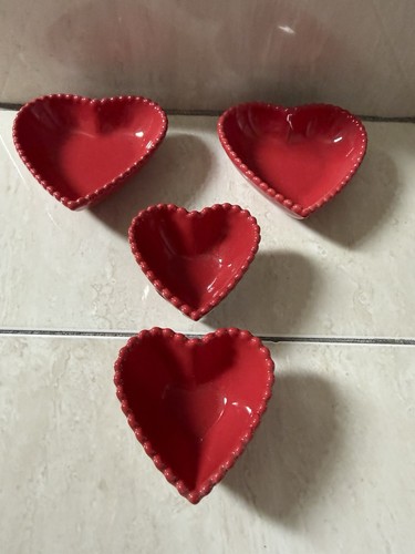 Ceramic red heart - ceramic,