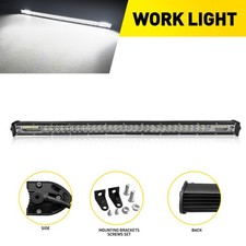 26 Inch LED Work Light Bar Flood Spot + Mounting Bracket Screw Set SUV ATV Truck