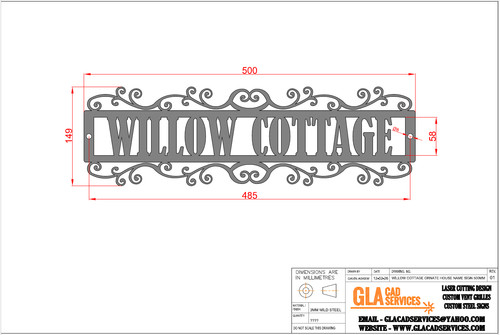 Willow cottage ornate - ornate, house