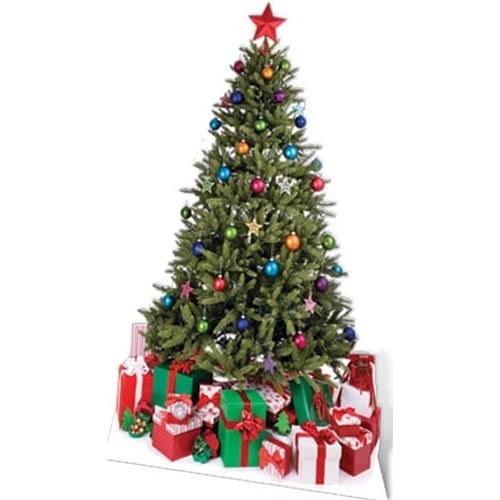 Christmas tree with - christmas, gifts