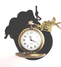 New, Quartz Pocket Watch with velvet pouch.