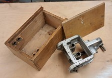 Vintage Woden X190 Dowelling Jig In Original Case with 2 sizes of drill guides