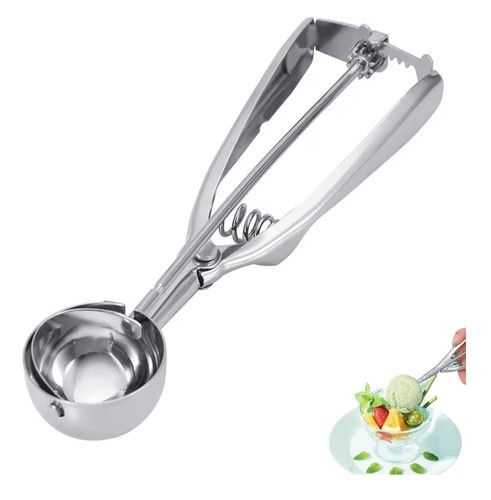 Iced cream scoop with - cream, trigger