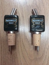 BUSHMILLS IRISH WHISKEY CERAMIC POURERS X 2 *Brand New*