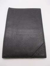 Vintage Black Leather Tri-fold Wallet with Multiple Card and Photo ID Slots